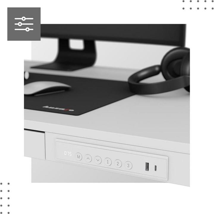 Produktbild Mark Adler Biurko elektryczne MA-Leader 8.2 White