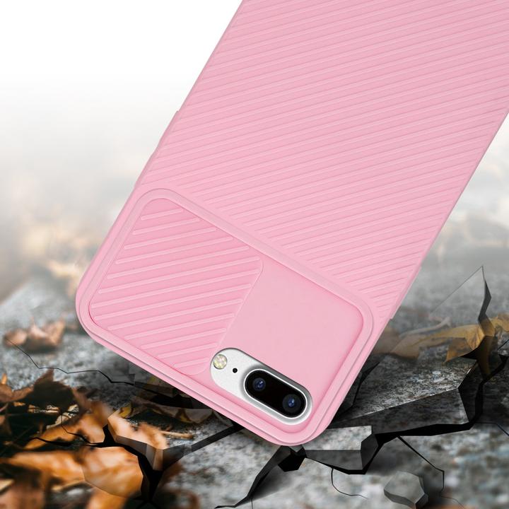 Actual product image Cadorabo Case for Apple iPhone 7 PLUS / 7S PLUS / 8 PLUS in TPU with camera protection LM009 Style (Apple iPhone 7 Plus, Apple iPhone 7s Plus)