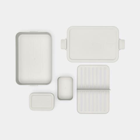Produktbild Brabantia Lunchbox Make & Take 25.5 x 16.7 x 6.2 cm, Hellgrau