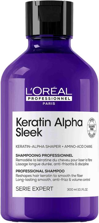 Actual product image L'Oréal Paris Keratin Alpha Sleek (Liquid shampoo, 300 ml)