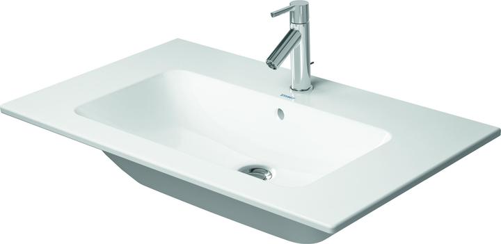 Duravit Furniture washbasin ME by Starck m ÜL m HLB 830x490mm without tap hole white (490 mm, 830 mm)