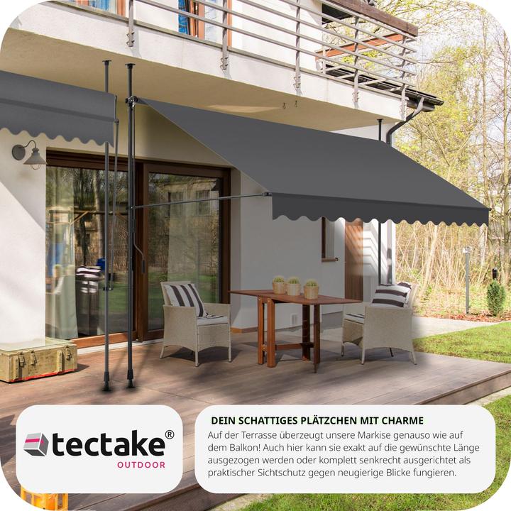 Produktbild tectake Klemmmarkise (3.50 m)