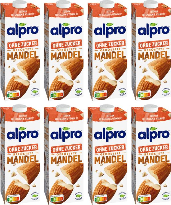 Produktbild Alpro Mandeldrink ungesüsst (8 x 100 cl)