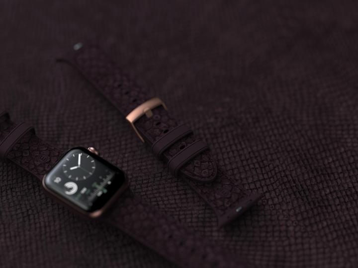 Immagine prodotto Njord Cinturino Per Orologio Eldur (41 mm, 40 mm, Pelle Vegan, Silicone, Pelle di salmone vegana)