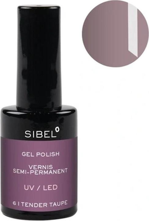 Sibel Gel Nail Polish Color 6 Tender Taupe 14 Milliliters