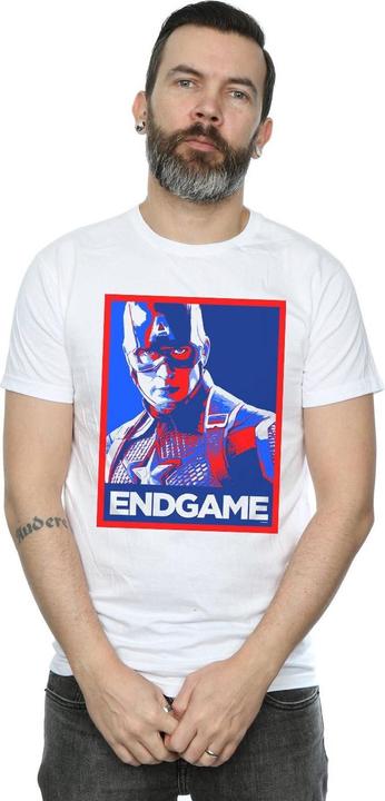 Produktbild Avengers Endgame Captain America Poster TShirt (XXL)
