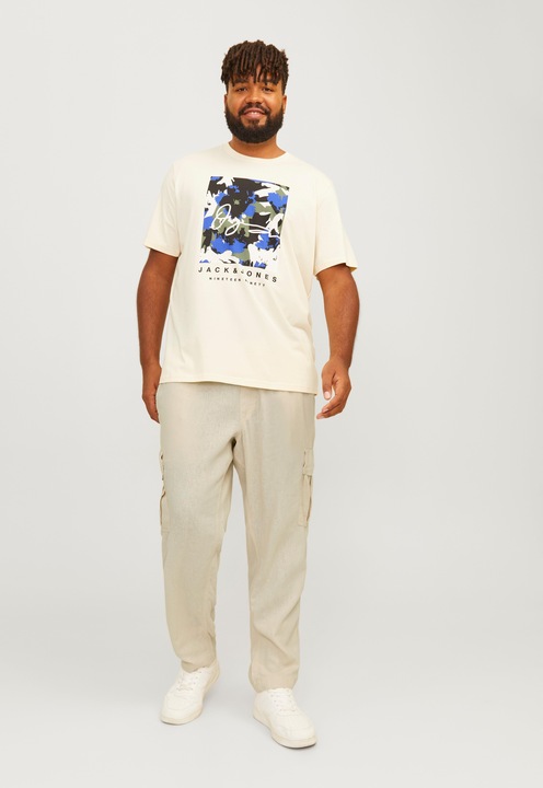 Actual product image Jack & Jones Jpstbill Jjnate Linen Blend Cargo Pls (42)