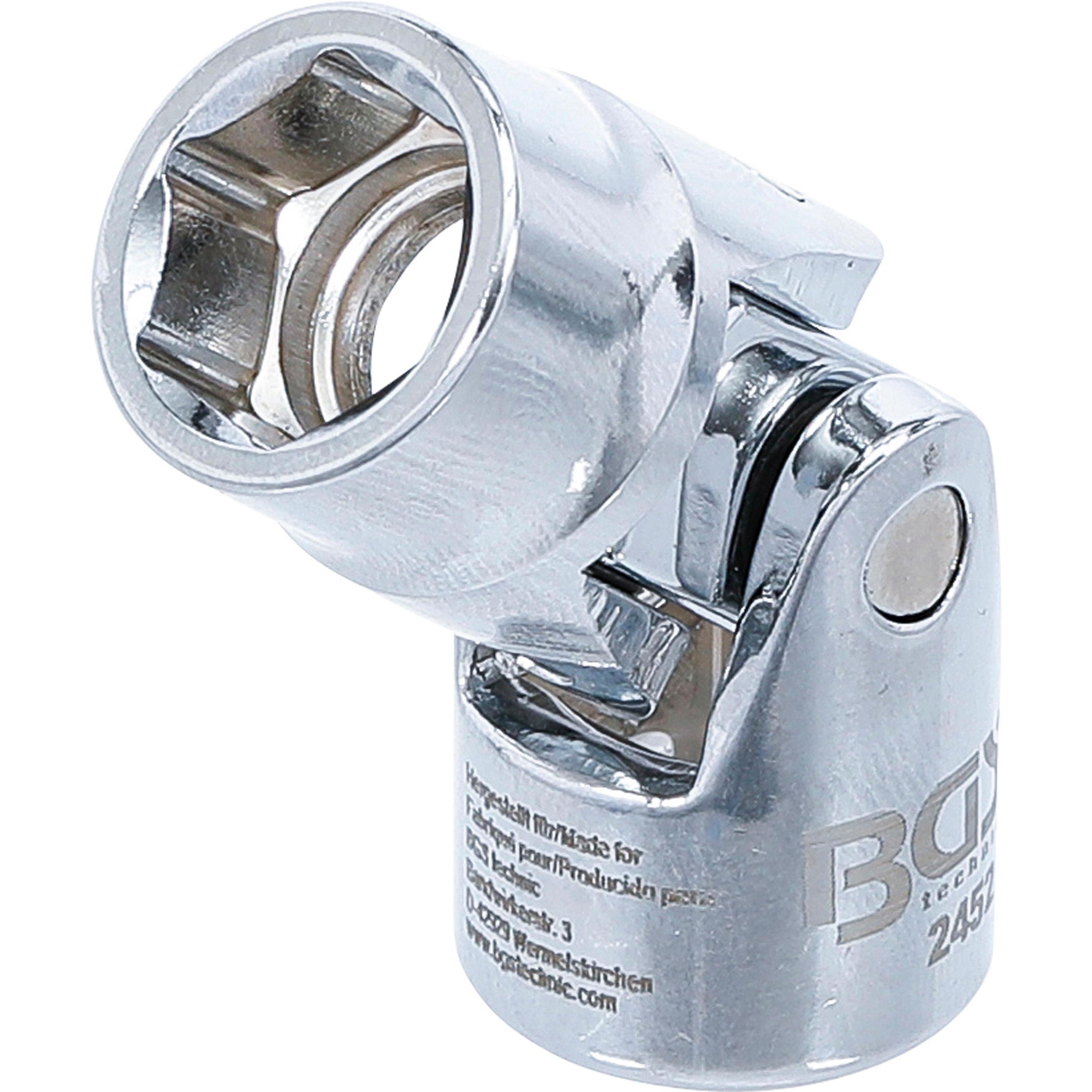 Thumbnail - BGS, Steckschlüssel + Stecknuss, Kardangelenk-Einsatz Sechskant Antrieb Innenvierkant 10 mm (3/8") SW 12 mm (12 mm)