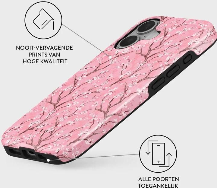 Actual product image Burga Tough MagSafe Case Apple iPhone 16 - Sakura (Apple iPhone 16)