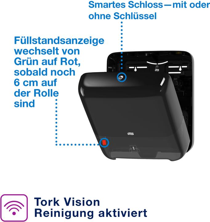 Actual product image Tork Matic H1 Dispenser Black