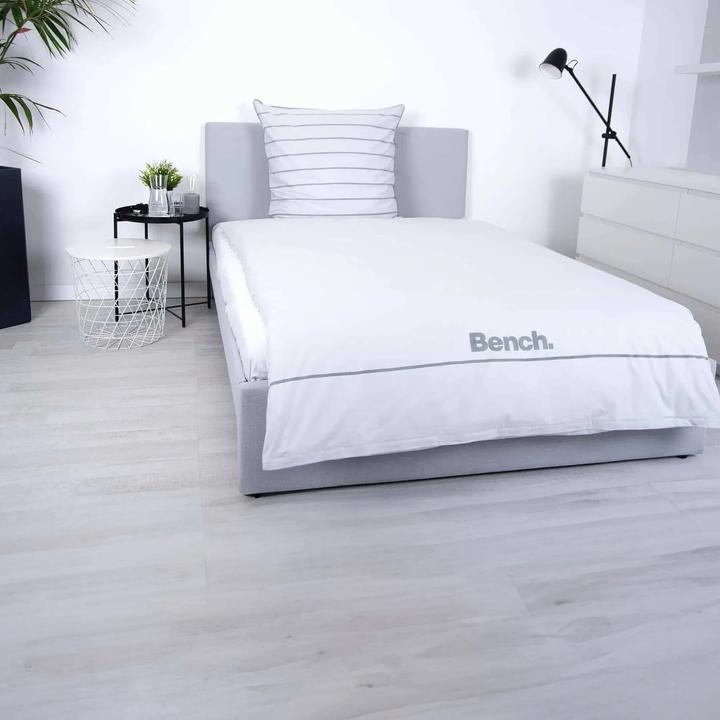 Actual product image Bench Bed linen "grey/striped" "Made in Green" (70/90+140/200 cm) (Bedding set, 140 x 200 cm, 70 x 90 cm)
