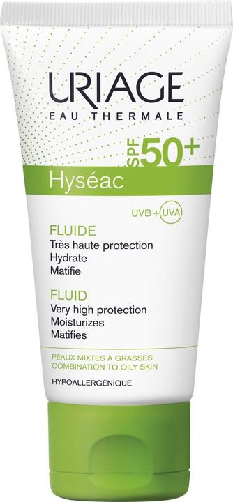 Uriage Hyséac Fluid (Sonnencreme Gesicht, SPF 50, 50 ml, 77 g)
