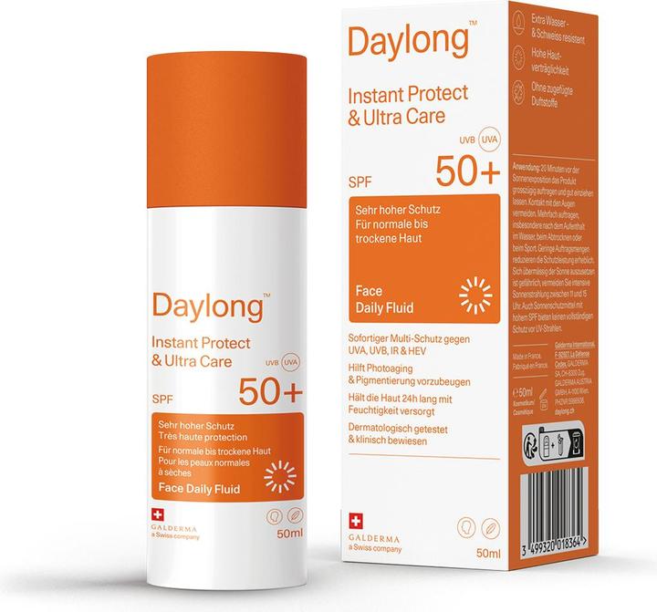 Actual product image Daylong Protect & Care (Sun cream face, SPF 50+, 50 ml, 93 g)
