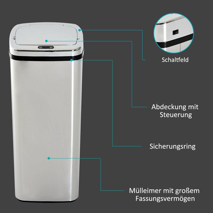Actual product image Homcom Automatic trash can 50L (50 l)