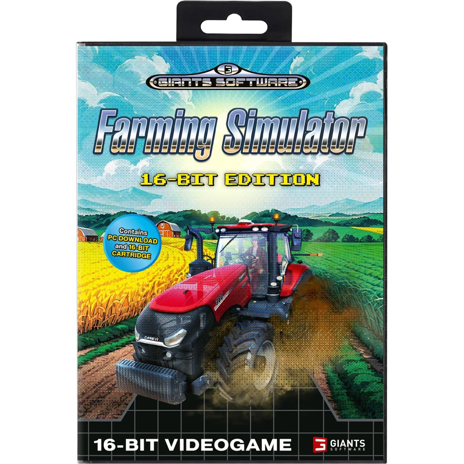 Giants Software, Landwirtschafts Simulator Megadrive 16Bit Schwarz auch Sega Genesis und PC (Emulator inklusive)