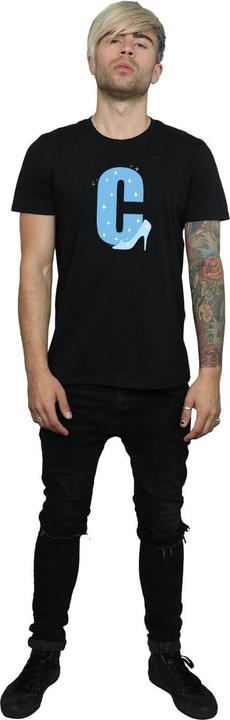 Actual product image Disney Mens Alphabet C Is For Cinderella T-Shirt (L)