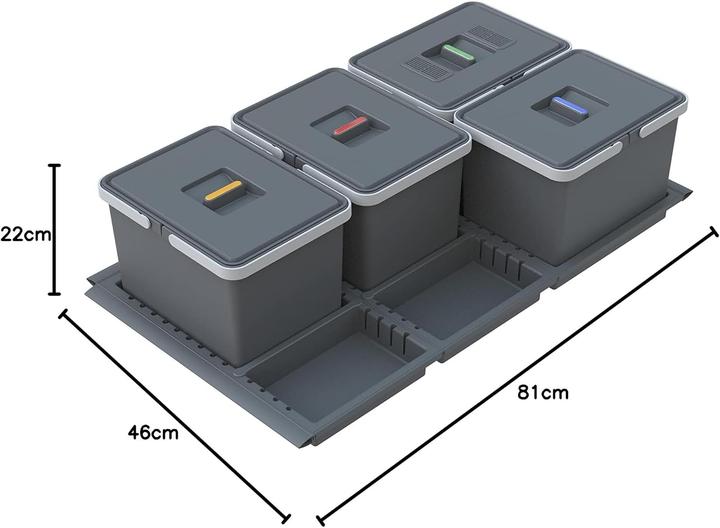 Actual product image Elletipi Metropolis PTC22 - Mülltonnen-System (48 l)