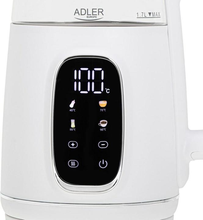 Image du produit Adler AD 1305 Bouilloire électrique blanc/argenté (1.70 l)