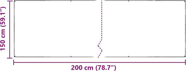 Produktbild vidaXL Planen (2 x 1.50 m)