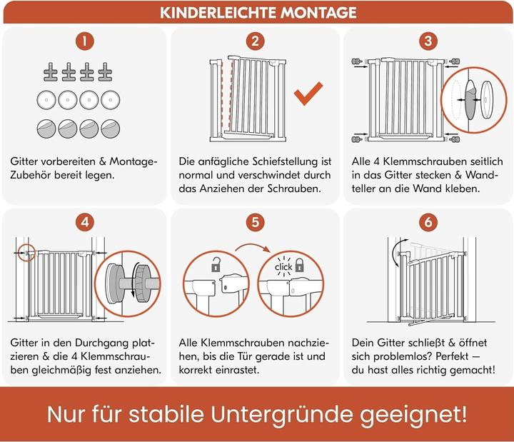 Actual product image Hauck Clear Step Autoclose 2 Set +9 cm (84 cm)