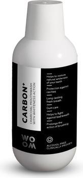 Actual product image Woom Brand Carbon+ Charcoal Mouthwash With Whiteness Action - Mouthwash Withack Coal Witheaching Effect (500 ml, Mouthwash)