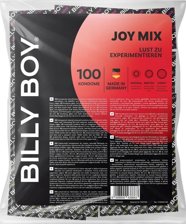 Actual product image Billyboy Joy Mix (100 pcs.)