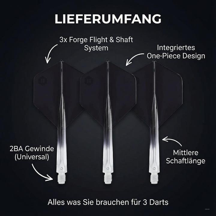 Actual product image Unicorn Forge All-In-One Flight & Shaft (M (45 mm))