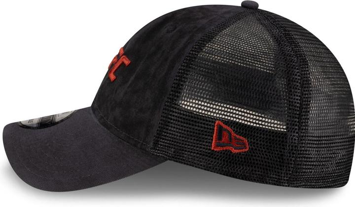 Actual product image New Era 9Twenty Trucker Cap - UFC MMA oil washed charcoal