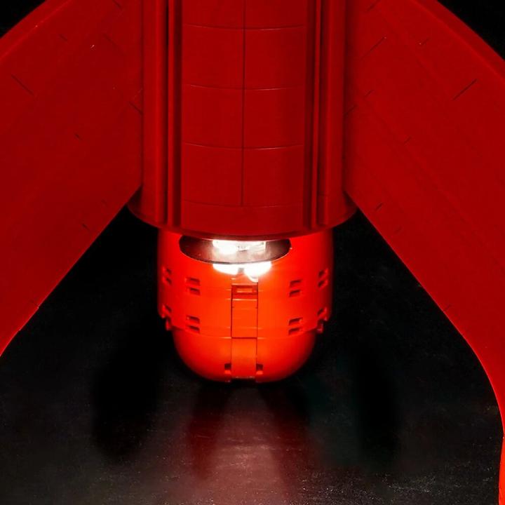 Actual product image BrickBling LED Lighting Set for LEGO® 21367 Tintin Moon Rocket