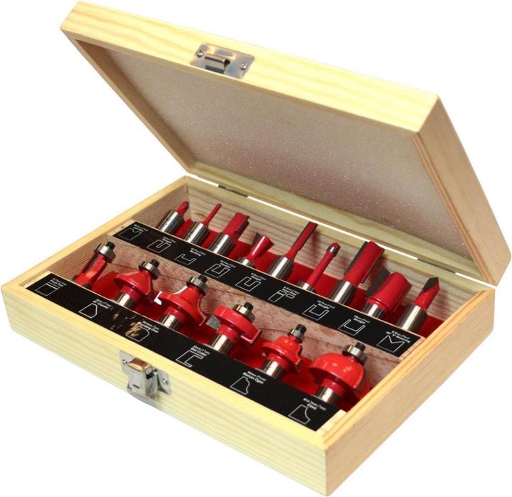 Produktbild Faithfull 12in Tct Router Bit Set 15 Teile