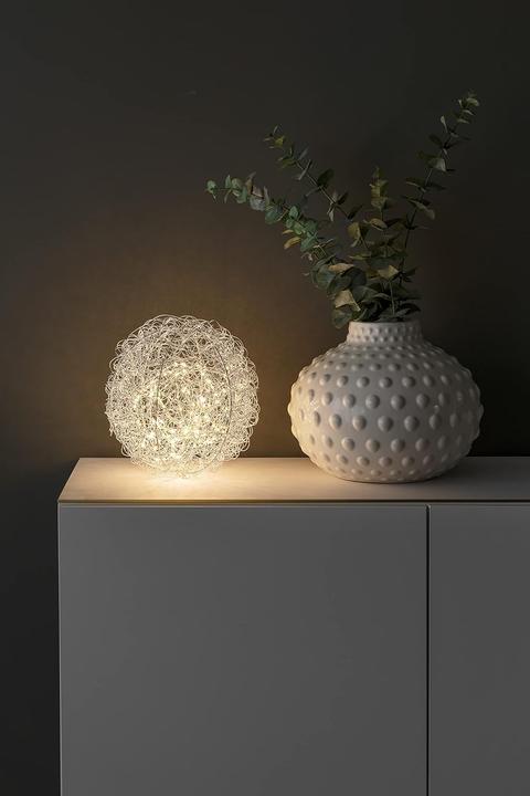 Produktbild Konstsmide Gnosjö LED Dekoration Drahtball D30cm 3515-303 Innen 160LED warmws Zultg 5m transparen (0.30 m)