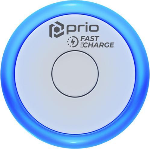 Produktbild prio Fast Charge Wall Charger 20W PD (USB C) + QC 3.0 (USB A) Night Light blue (20 W, 2 Ports)