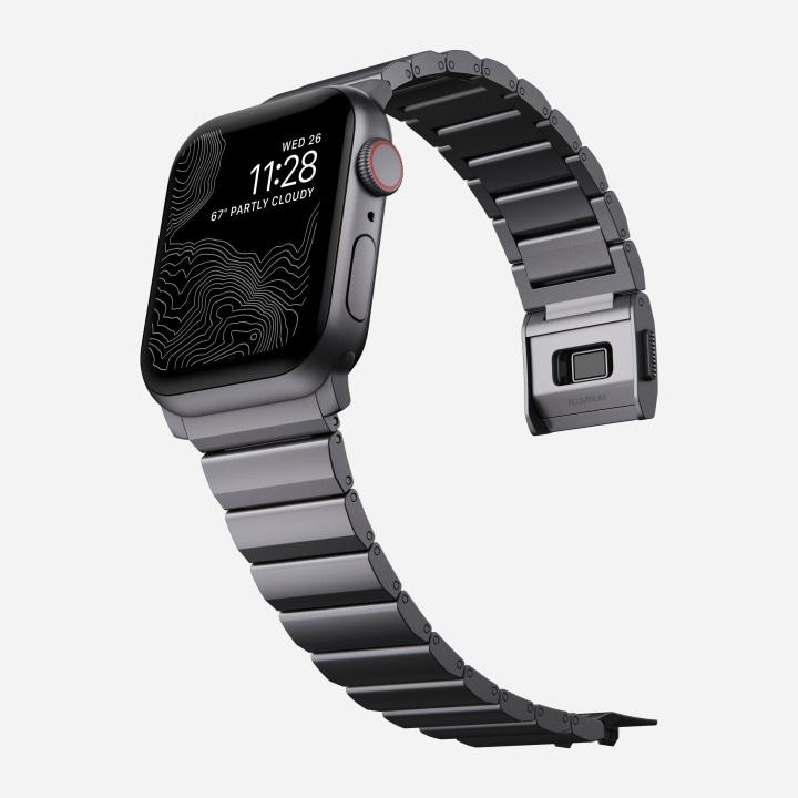 Produktbild Nomad Armband Aluminium Apple Watch Gray (49 mm, Aluminium, grade N52 magnet, Edelstahl 316)