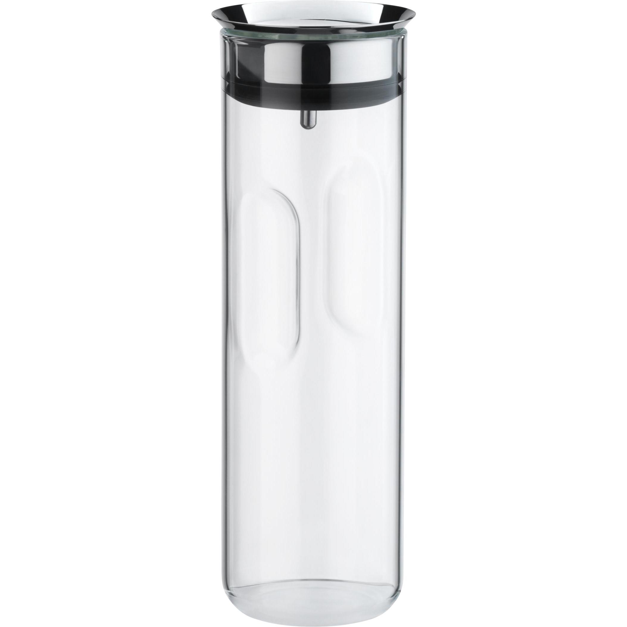 WMF Wasserkaraffe 1,25l Griffmulde Glas Karaffe Motion CloseUp-Verschluss (1.25 l) (06.5103.6040)