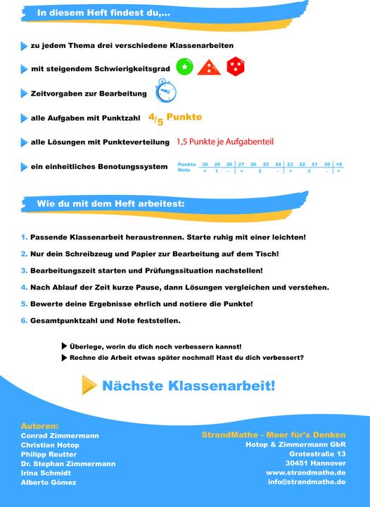 Produktbild Mathematik Klassenarbeitstrainer Klasse 9 - (Deutsch, Christian Hotop, Conrad Zimmermann, Philipp Reutter, 2017)