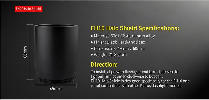 Image du produit Klarus FH10 Focalisateur de faisceau