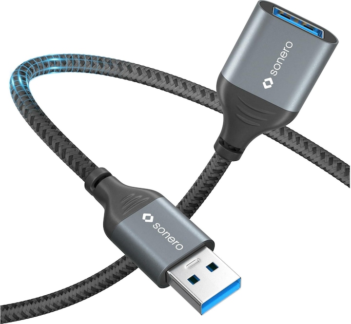 Actual product image Sonero USB 3.0 extension cable USB A - USB A 0.5 m (0.50 m, USB 3.0)