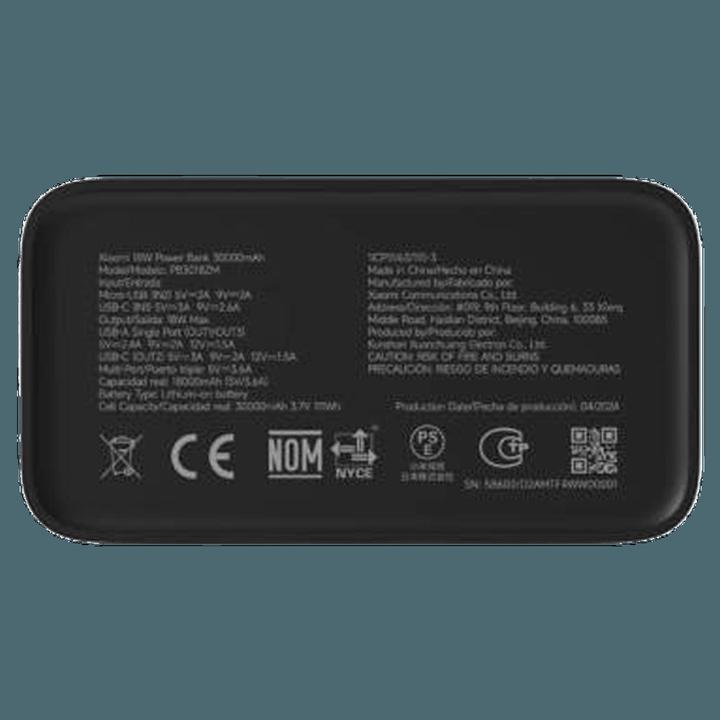 Image du produit Xiaomi 18W Power Bank (30000 mAh, 18 W, 111 Wh)