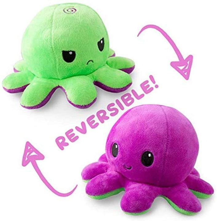 Image du produit PhoneLook Peluche poulpe réversible double face Mood Octopus / violet