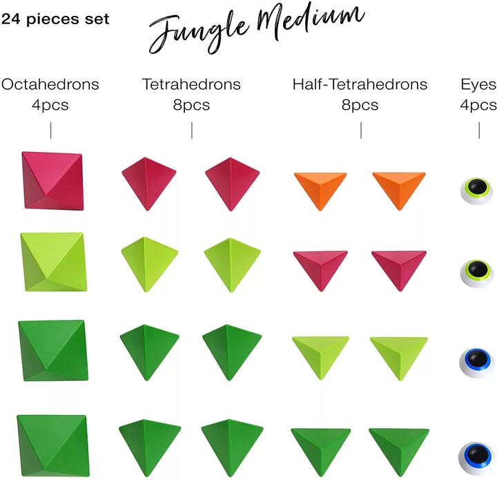 Valeurs nutritives et ingrédients Hape Trido Jungle moyen 24pcs