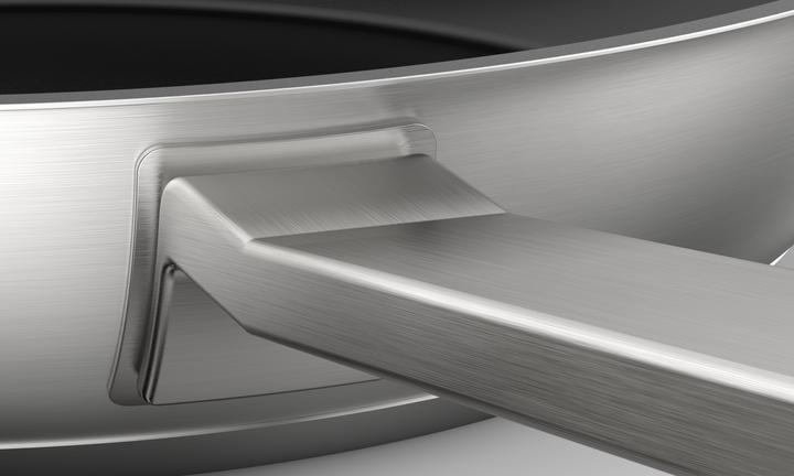 Actual product image Siemens Pan, ⌀ 22 cm, non-stick, stainless steel, HZ9CF280 (28 cm, Frying pan, Stainless steel, Aluminium)