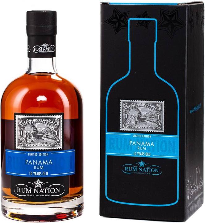 Actual product image Rum Nation Panama 10 Years Old (1 x 70 cl)