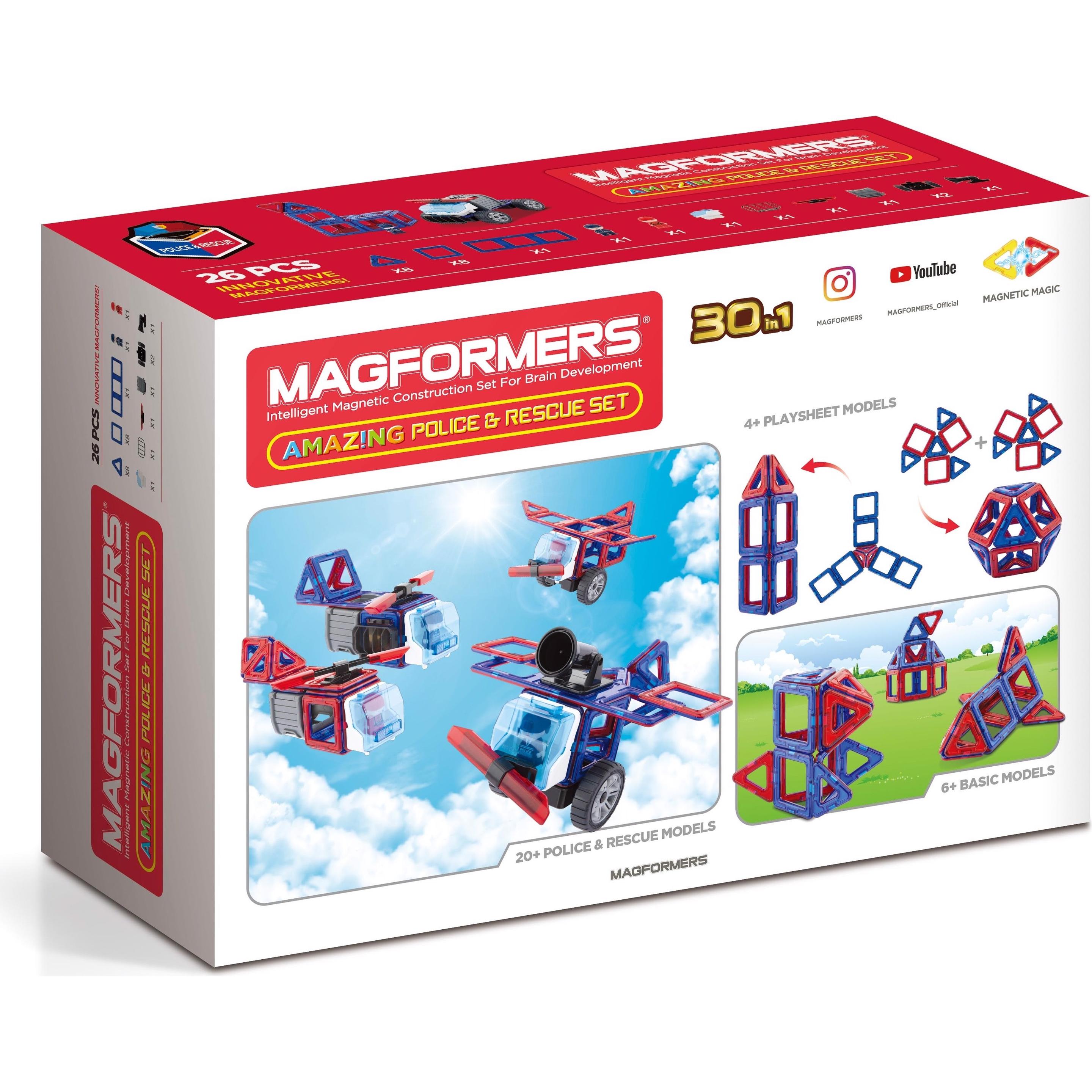 Magformers Police und Rescue Set