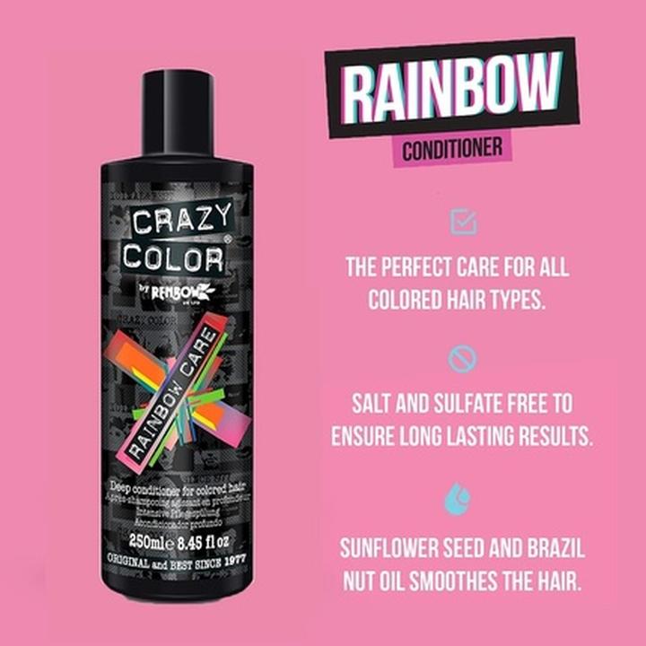 Image du produit Crazy Color Après-shampooing Rainbow pour cheveux colorés 250ml (250 ml)