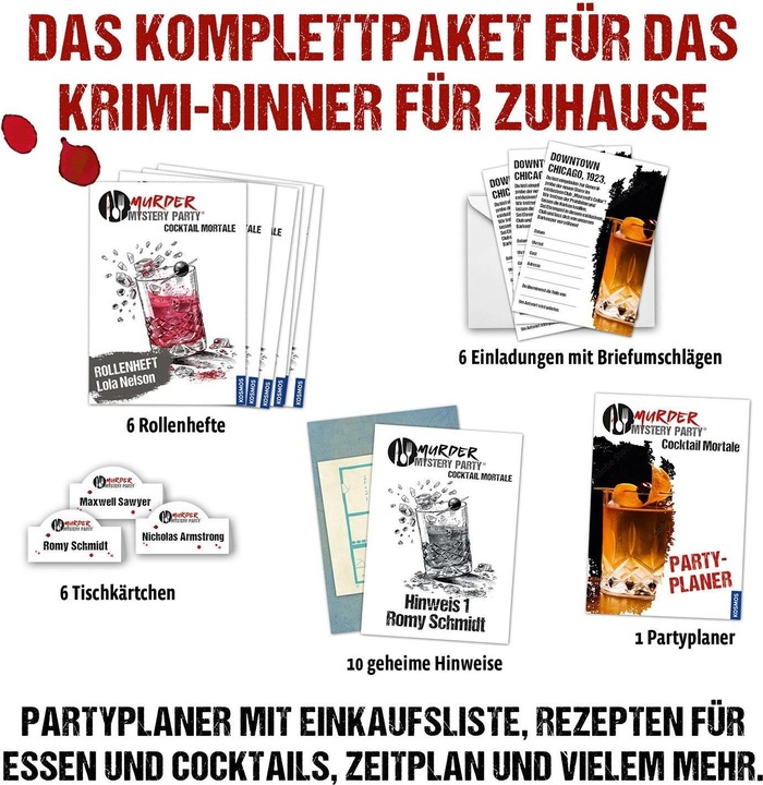 Produktbild Kosmos Murder Mystery Party Cocktail Mortale (Deutsch)