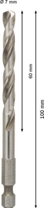 Produktbild Bosch Professional Zubehör PRO Pilot Drill Bit, Quick Change-System für Lochsägen HSS-G 6,35 x 100 mm (7.15 mm)