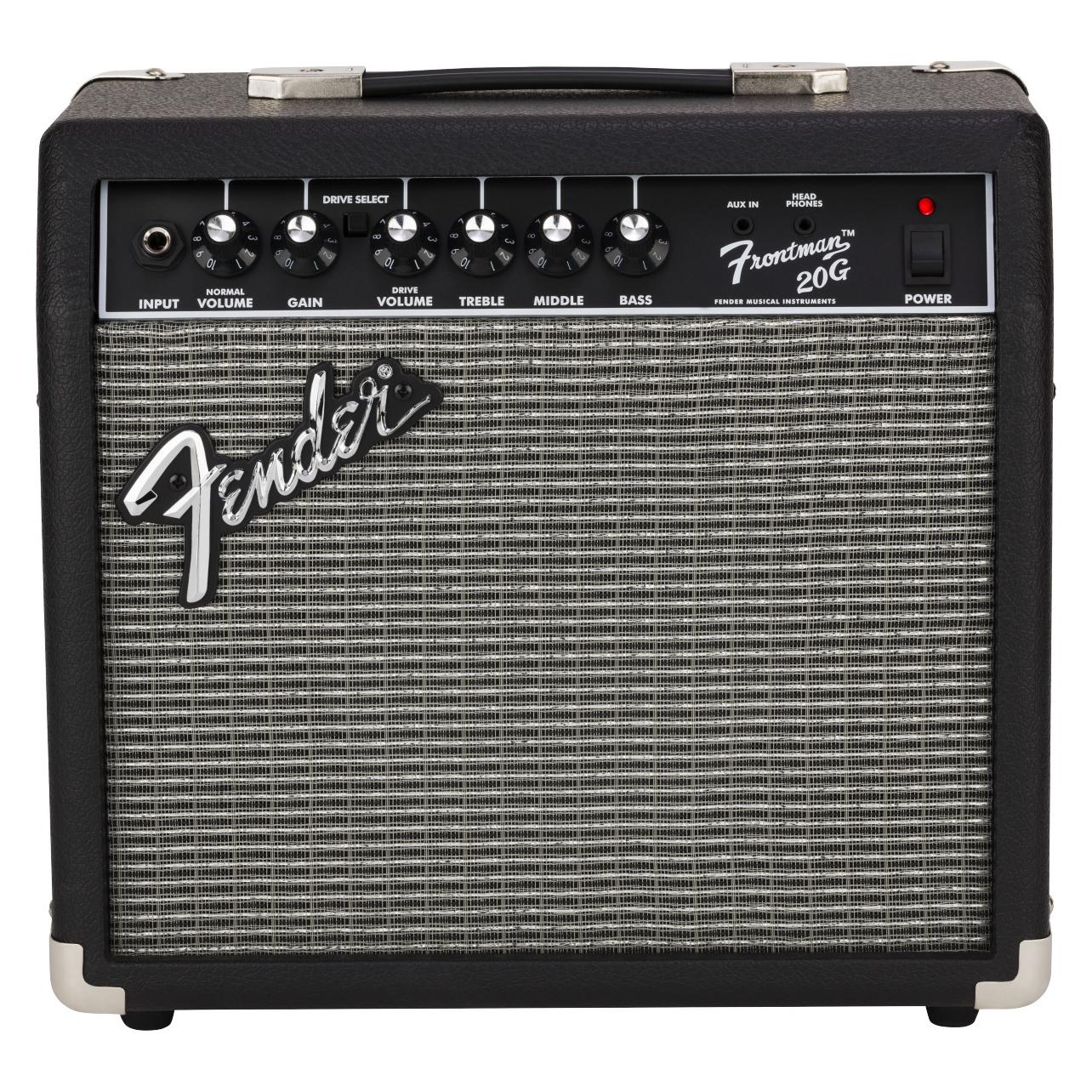 Fender Frontman 20G 1x8 Inch Gitaarversterker Combo (Gitarre, 20 W), Instrumentenverstärker, Schwarz