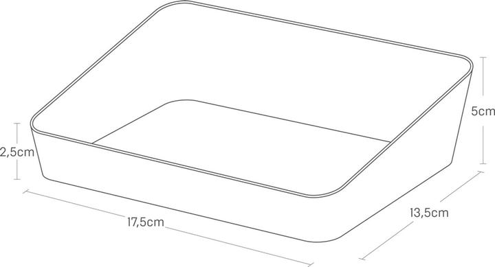 Actual product image Yamazaki M TOWER storage tray