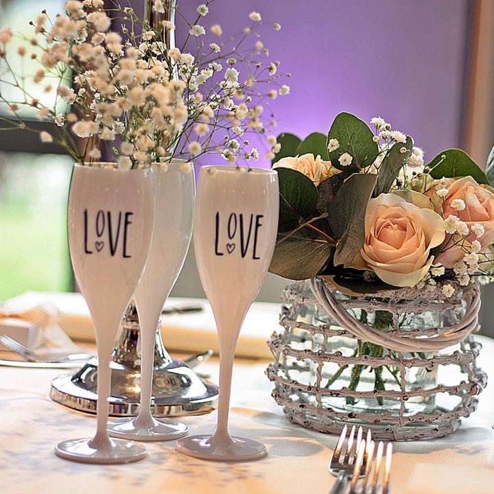 Produktbild Koziol Sektglas Cheers mit Druck Love (10 cl, 1 Gläser, Sektgläser)