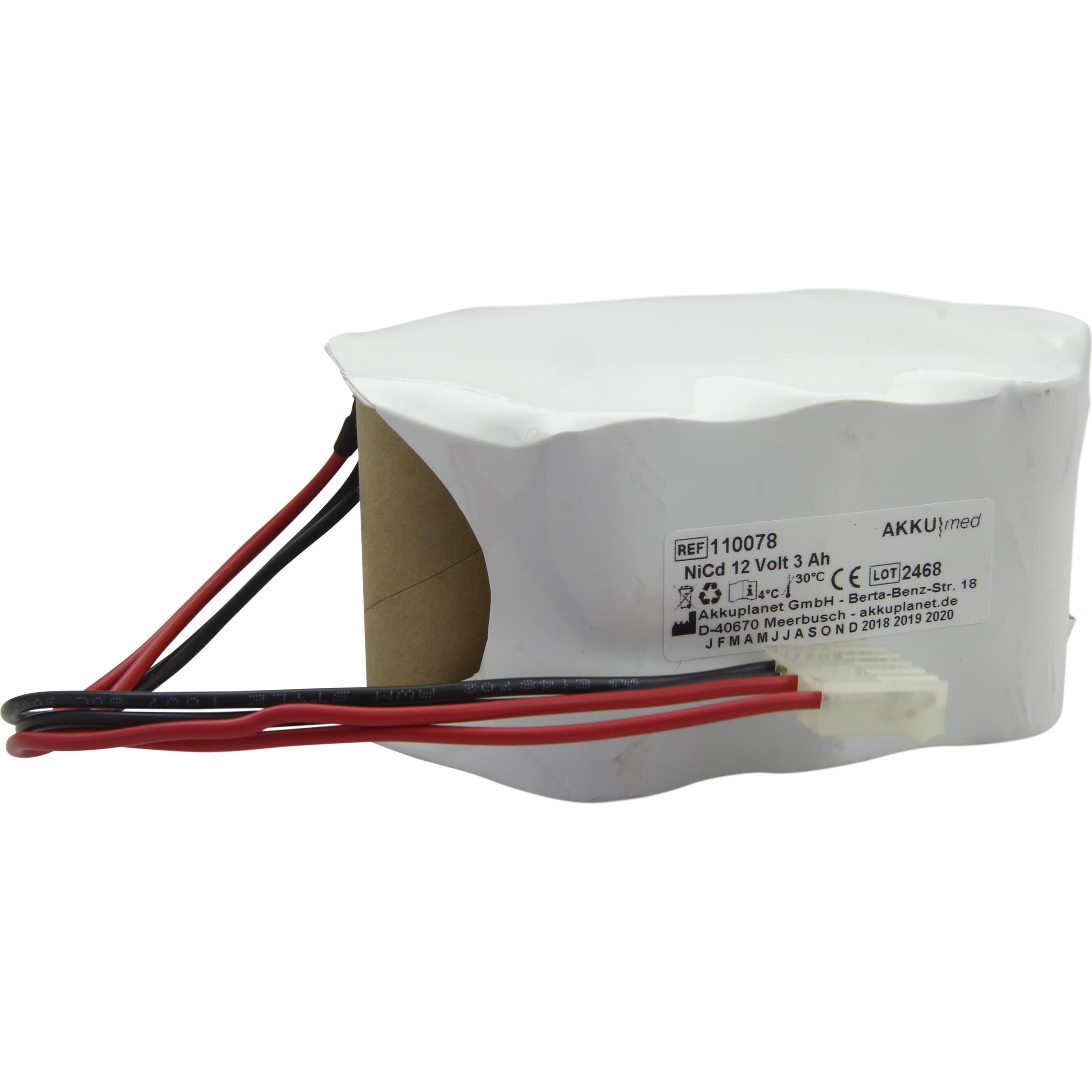 XCell NC Akku passend für S&W Defibrillator DMS 700, 730, 750 (1 Stk., 3000 mAh, Akku), Akku Ladegerät